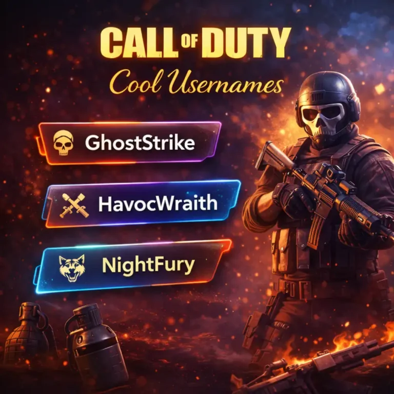 Call of Duty Cool Usernames