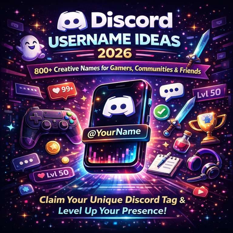 Discord Username Ideas 2026: 800+ Creative Names for Gamers, Communities & Friends