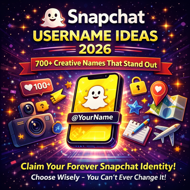 Snapchat Username Ideas 2026: 700+ Creative Names That Stand Out