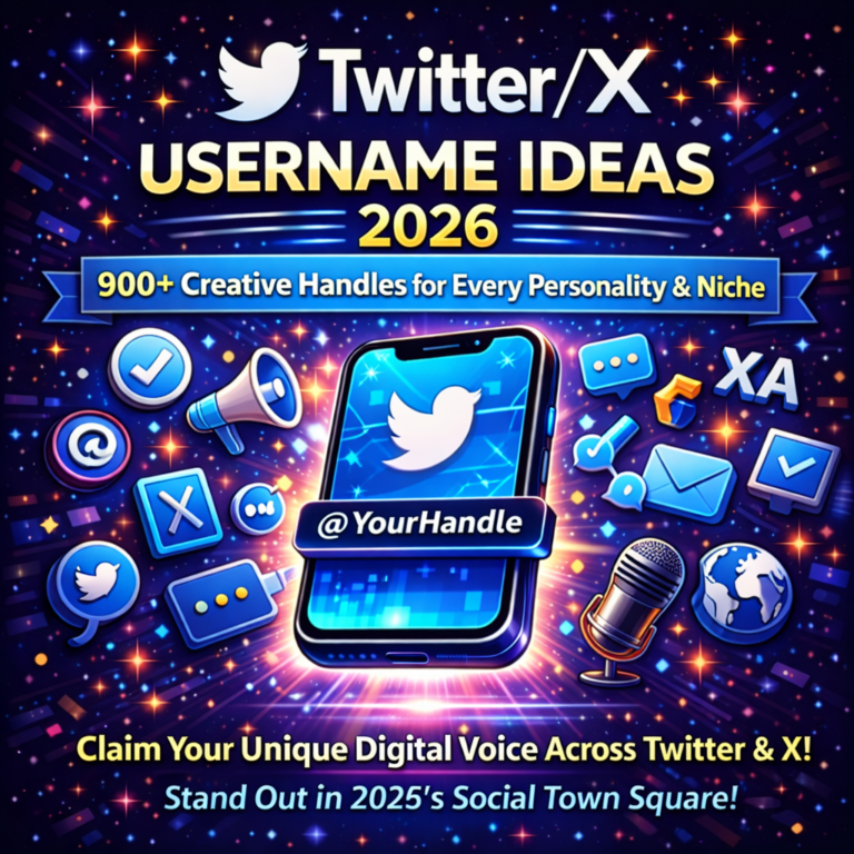Twitter/X Username Ideas 2026: 900+ Creative Handles for Every Personality & Niche