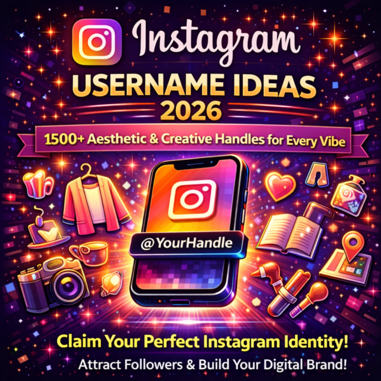 Instagram Username Ideas 2026: 1500+ Aesthetic & Creative Handles for Every Vibe