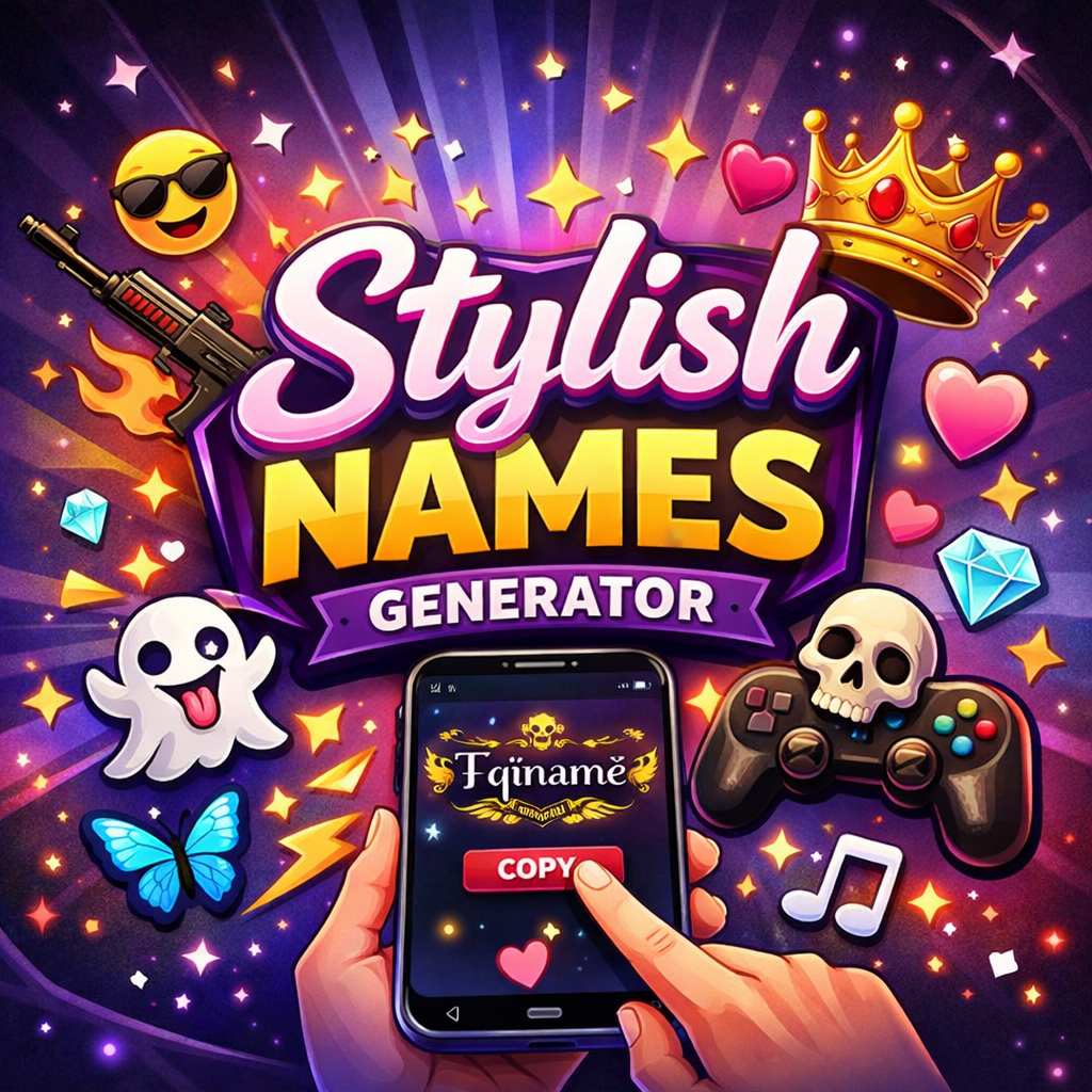 gaming names, gaming nicknames, stylish gaming names, cool gaming usernames, Free Fire names, PUBG names