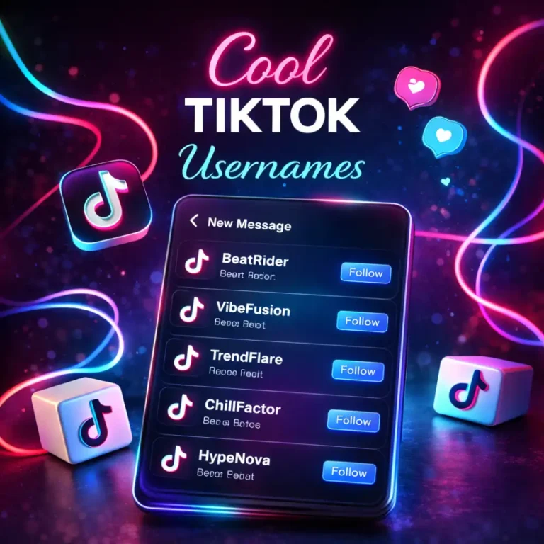 Cool TikTok Usernames