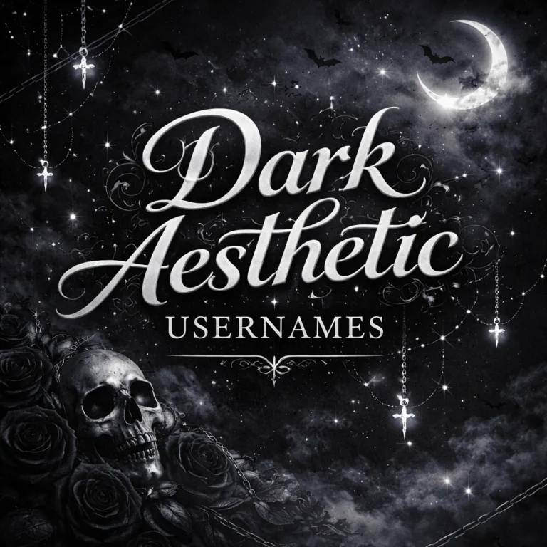 Dark Aesthetic Usernames