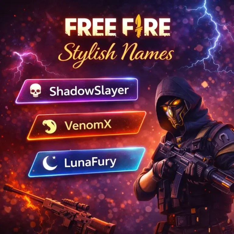 Free Fire Stylish Names