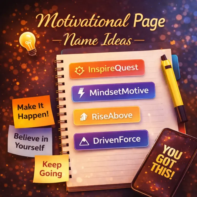 Motivational Page Name Ideas