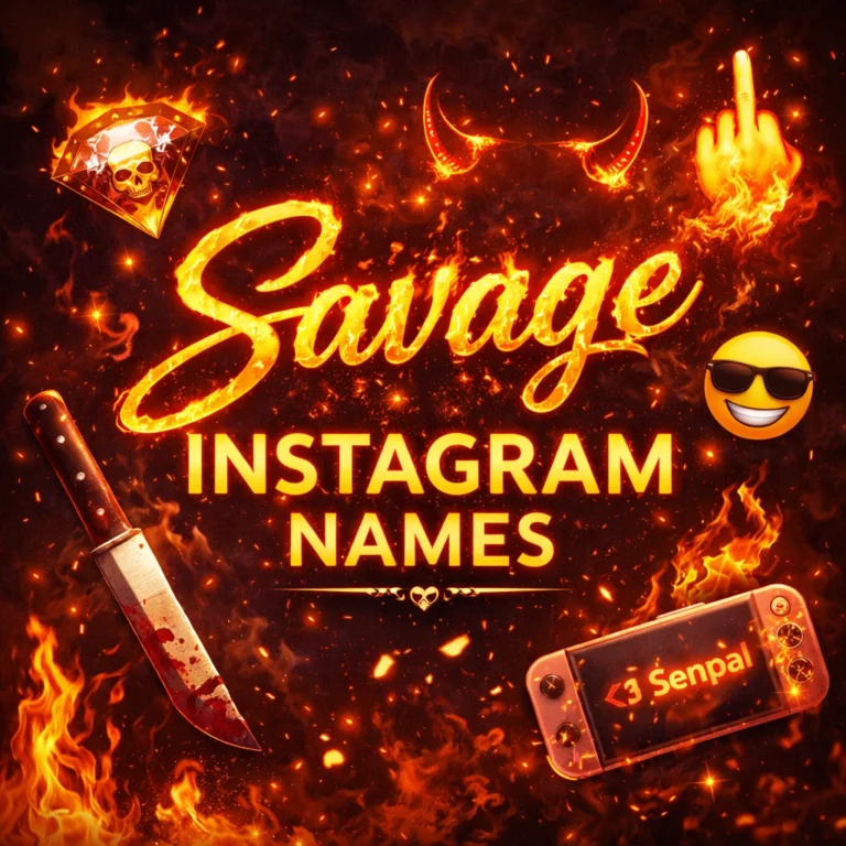 Savage Instagram Names